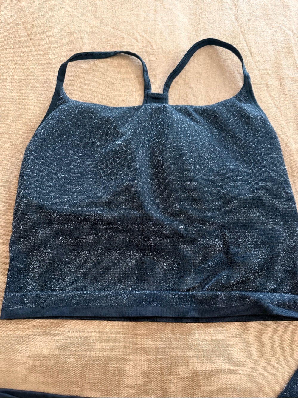 all in motion Black Sparkle Leggings & Bra Set - Size Med - Picture 4 of 7